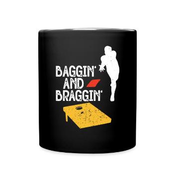Cornhole - Tasse einfarbig - Schwarz - Vorne