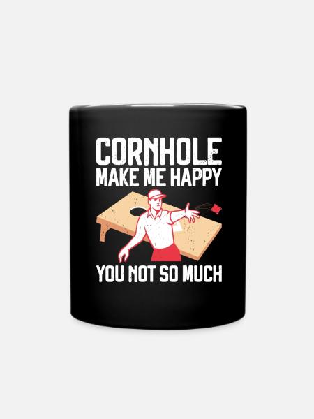 Cornhole - Tasse einfarbig - Schwarz