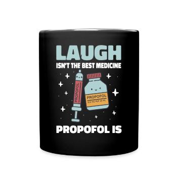 Kawaii Anesthesiology Art For Anesthesiologist - Full Colour Mug - black - Front