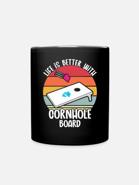 Cornhole - Tasse einfarbig - Schwarz