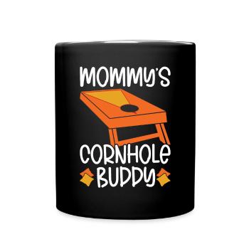 Cornhole - Tasse einfarbig - Schwarz - Vorne