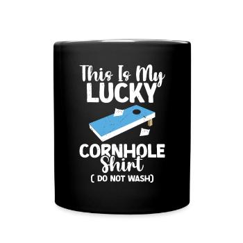 Cornhole - Tasse einfarbig - Schwarz - Vorne