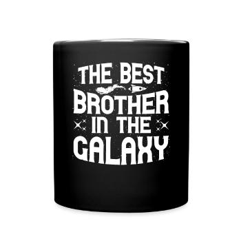 The Best Brother In The Galaxy Family Friend - Full Colour Mug - black - Front