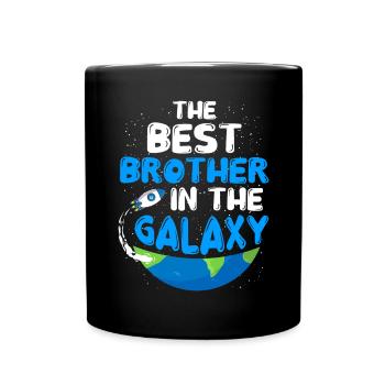 The Best Brother In The Galaxy Family Friend - Full Colour Mug - black - Front