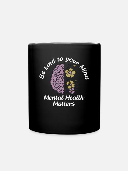 Bewusstsein Für Psychische Gesundheit - Tasse einfarbig - Schwarz