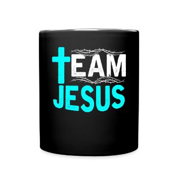 Équipe Jésus Christianisme Catholiques Religion Foi - Mug uni - noir - Devant