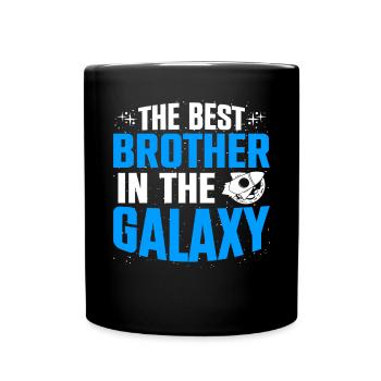 The Best Brother In The Galaxy Familie Freund - Tasse einfarbig - Schwarz - Vorne