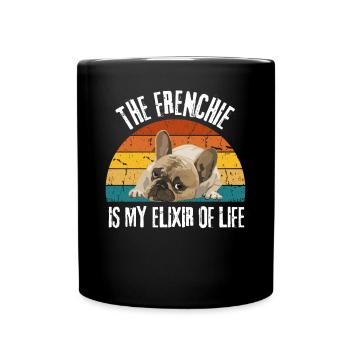 Dogs Frenchie Gift French Bulldog - Full Colour Mug - black - Front