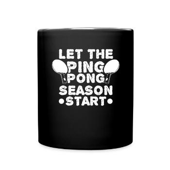 Motivation Tischtennis - Tasse einfarbig - Schwarz - Vorne