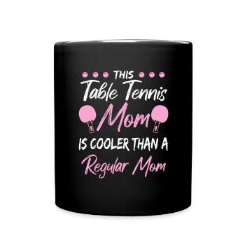 Ping Pong Mama - Tasse einfarbig - Schwarz - Vorne