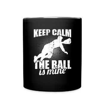 Baseball Catcher - Tasse einfarbig - Schwarz - Vorne