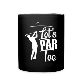 Golf Geschenk Witz Golfspieler Golfer - Tasse einfarbig - Schwarz - Vorne