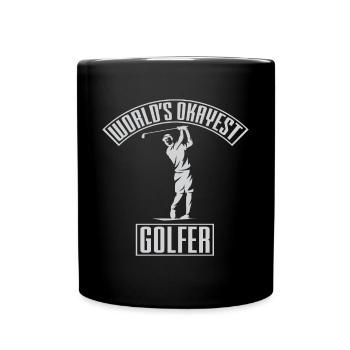 Golf Geschenk Witz Golfspieler Golfer - Tasse einfarbig - Schwarz - Vorne