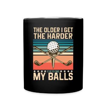 Golf Geschenk Witz Golfspieler Golfer - Tasse einfarbig - Schwarz - Vorne