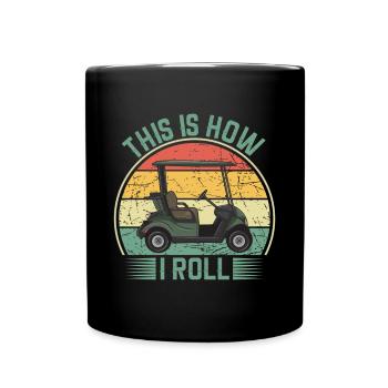 Golf Geschenk Witz Golfspieler Golfer - Tasse einfarbig - Schwarz - Vorne