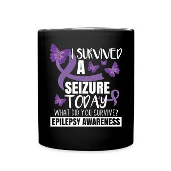 Epilepsy Awareness - Full Colour Mug - black - Front