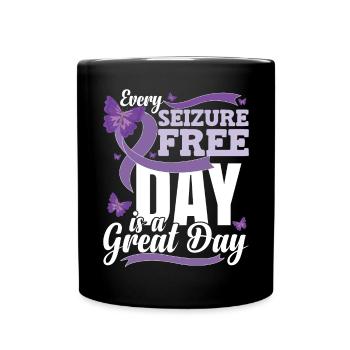 Epilepsy Awareness Gifts - Full Colour Mug - black - Front