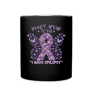 Ich habe Epilepsie - Tasse einfarbig - Schwarz - Vorne