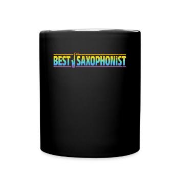 Meilleur saxophoniste saxophoniste amateur de musique Saxophones - Mug uni - noir - Devant