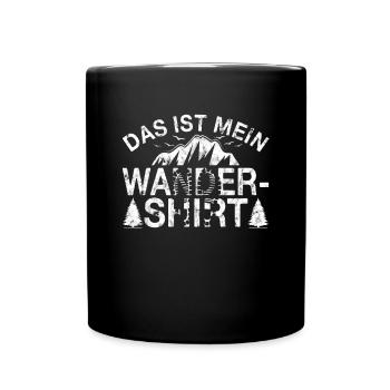 Mein Wander Shirt - Tasse einfarbig - Schwarz - Vorne