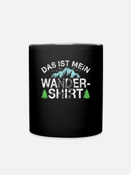 Mein Wander Shirt Spruch - Tasse einfarbig - Schwarz