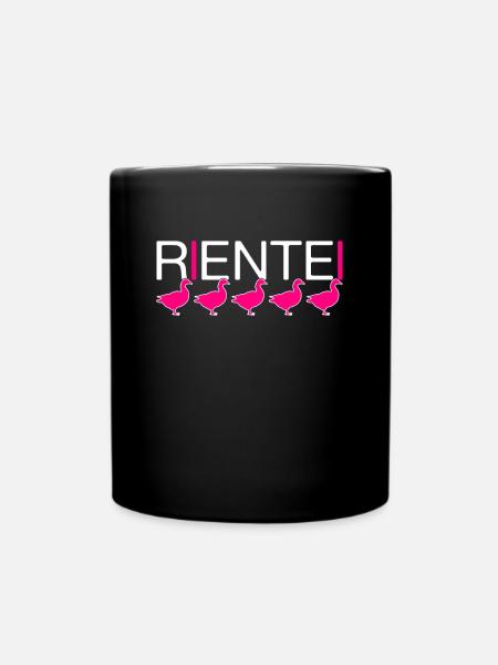 Rente - Tasse einfarbig - Schwarz