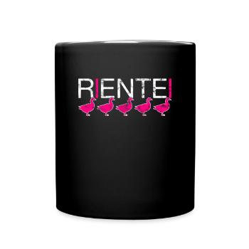 Rente - Tasse einfarbig - Schwarz - Vorne