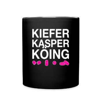 Techno party feiern Spruch - Tasse einfarbig - Schwarz - Vorne