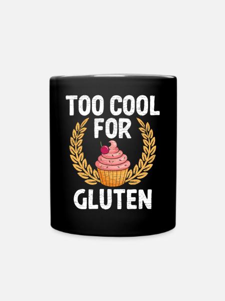 Gluten Glutenfrei - Tasse einfarbig - Schwarz