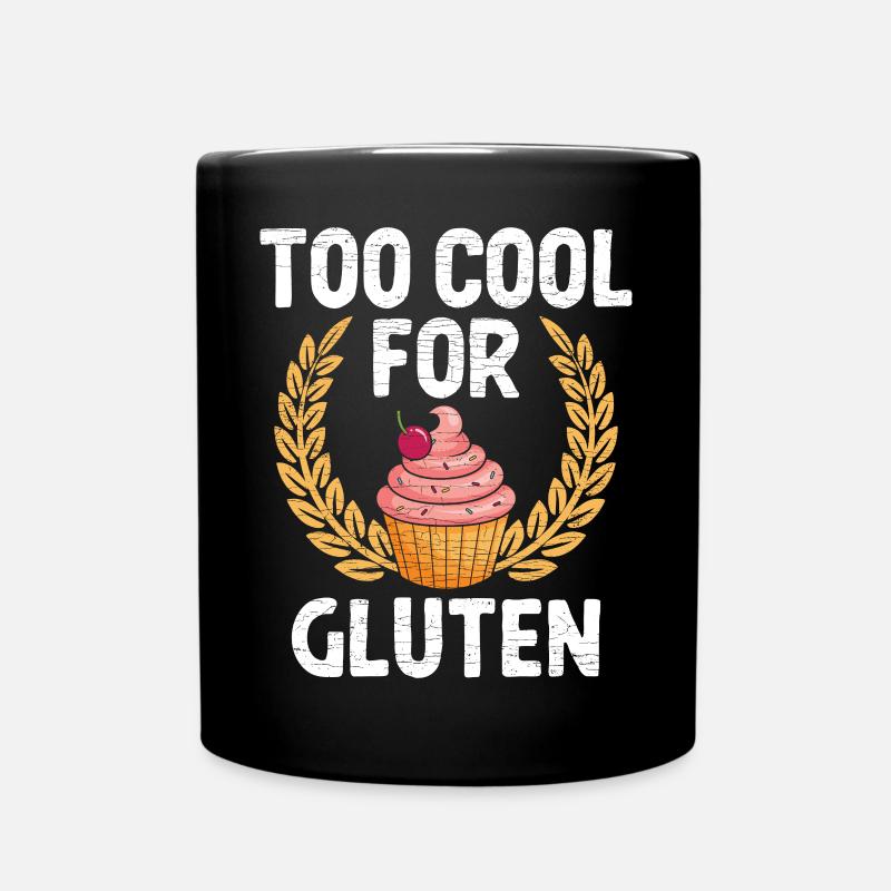 Gluten Glutenfrei - Tasse einfarbig - Schwarz