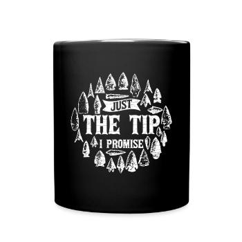 Arrowhead Hunter Speerspitzen Pfeilspitze - Tasse einfarbig - Schwarz - Vorne