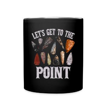 Arrowhead Hunter Pfeilspitze Geschenk - Tasse einfarbig - Schwarz - Vorne