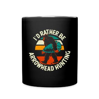 Arrowhead Hunter Pfeilspitzenjagd - Tasse einfarbig - Schwarz - Vorne