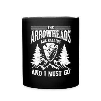 Arrowhead Hunter Pfeilspitzen - Tasse einfarbig - Schwarz - Vorne