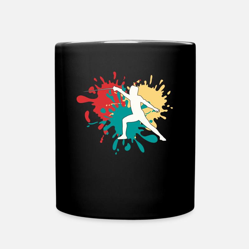Fechten - Tasse einfarbig - Schwarz