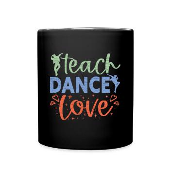 Tänzer Tanzlehrer - Tasse einfarbig - Schwarz - Vorne