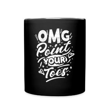 Tanzen Tänzer - Tasse einfarbig - Schwarz - Vorne