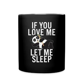 Panda Geschenke Panda Liebhaber - Tasse einfarbig - Schwarz - Vorne