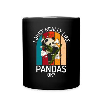 Panda Cadeaux Panda Lover - Mug uni - noir - Devant