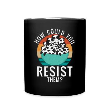 Panda Geschenke Panda Liebhaber - Tasse einfarbig - Schwarz - Vorne