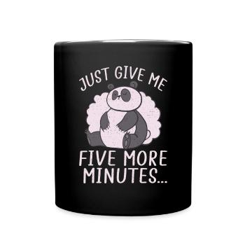 Panda Geschenke Panda Liebhaber - Tasse einfarbig - Schwarz - Vorne
