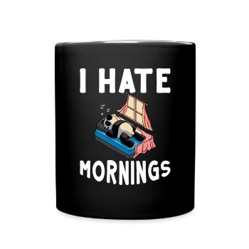 Panda Geschenke Panda Liebhaber - Tasse einfarbig - Schwarz - Vorne