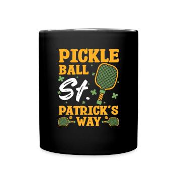 Joueur de pickleball Cadeau de chandail de la Saint-Patrick - Mug uni - noir - Devant