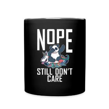 Panda Geschenke Panda Liebhaber - Tasse einfarbig - Schwarz - Vorne