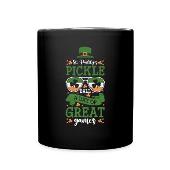 Joueur de pickleball Cadeau de chandail de la Saint-Patrick - Mug uni - noir - Devant
