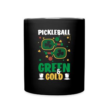Joueur de pickleball Cadeau de chandail de la Saint-Patrick - Mug uni - noir - Devant