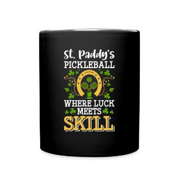 Joueur de pickleball Cadeau de chandail de la Saint-Patrick - Mug uni - noir - Devant