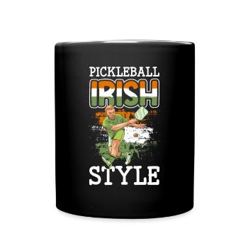 Joueur de pickleball Cadeau de chandail de la Saint-Patrick - Mug uni - noir - Devant
