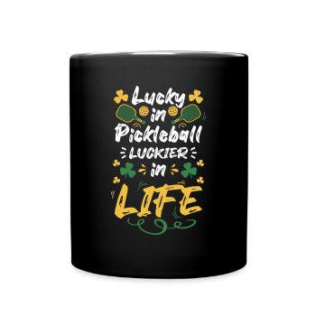 Joueur de pickleball Cadeau de chandail de la Saint-Patrick - Mug uni - noir - Devant