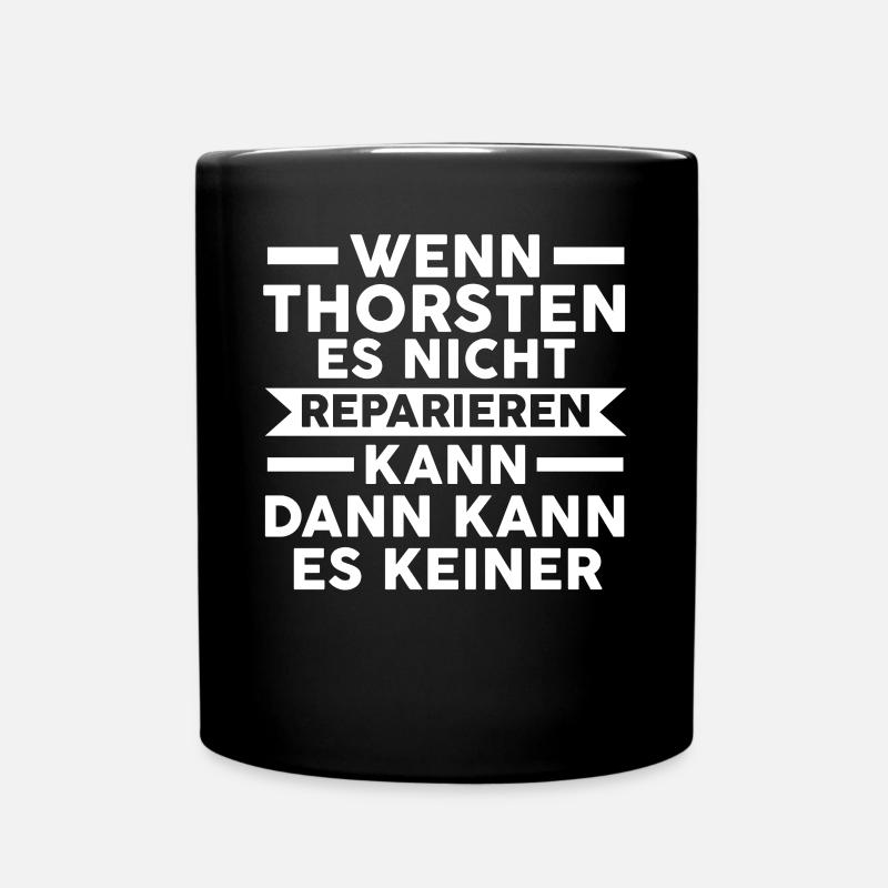 Thorsten - Tasse einfarbig - Schwarz